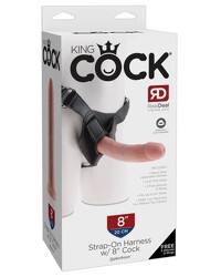 Umschnall-Dildo - Strap-On mit Dildo - 20 cm lang - Hautfarben